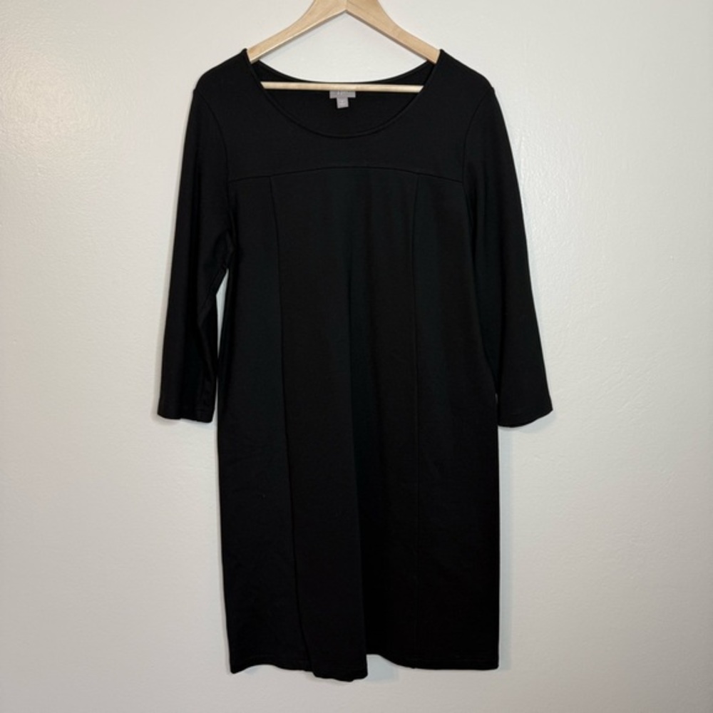 J.Jill Black Long Sleeve Dress